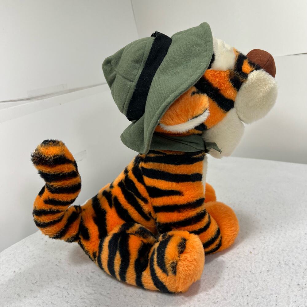 Vintage Disneyland Safari Tigger 14" Plush Stuffed Toy Walt Disney World - Picture 6 of 10